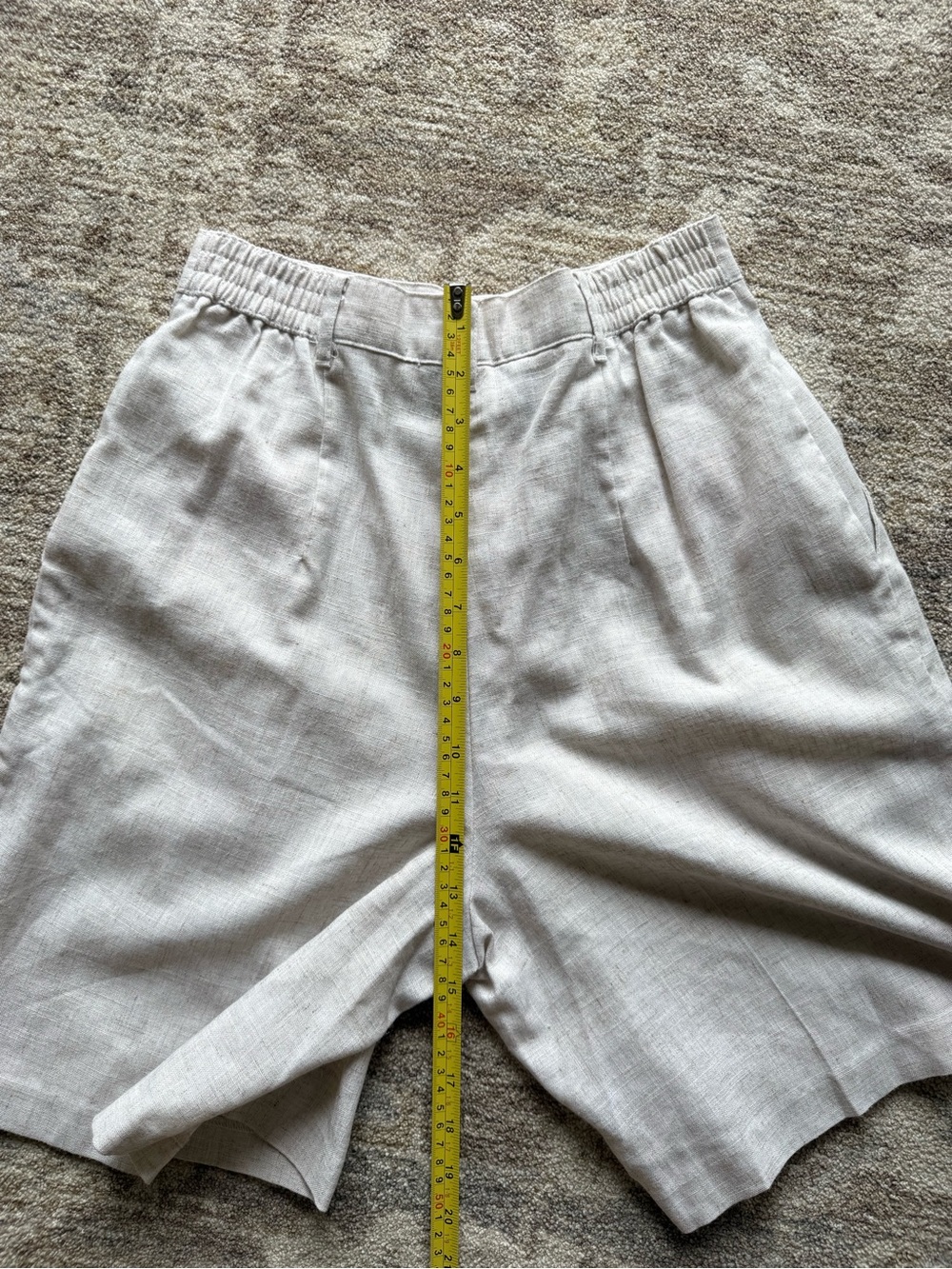 Vintage Sag Harbor Beige High-Waist Bermuda Shorts - Picture 11 of 11